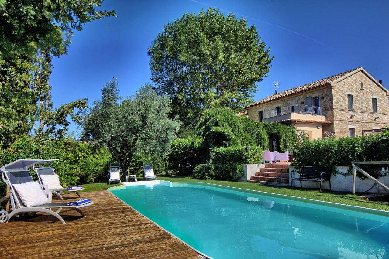 Grande Villa Storica Per Vacanze Con Giardino Privato E Piscina Ostra Exteriör bild