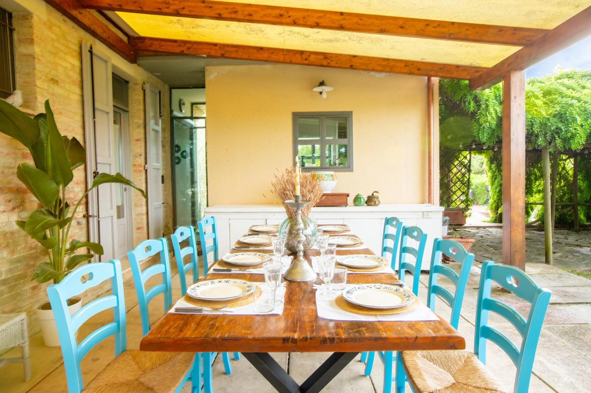 Grande Villa Storica Per Vacanze Con Giardino Privato E Piscina Ostra Exteriör bild